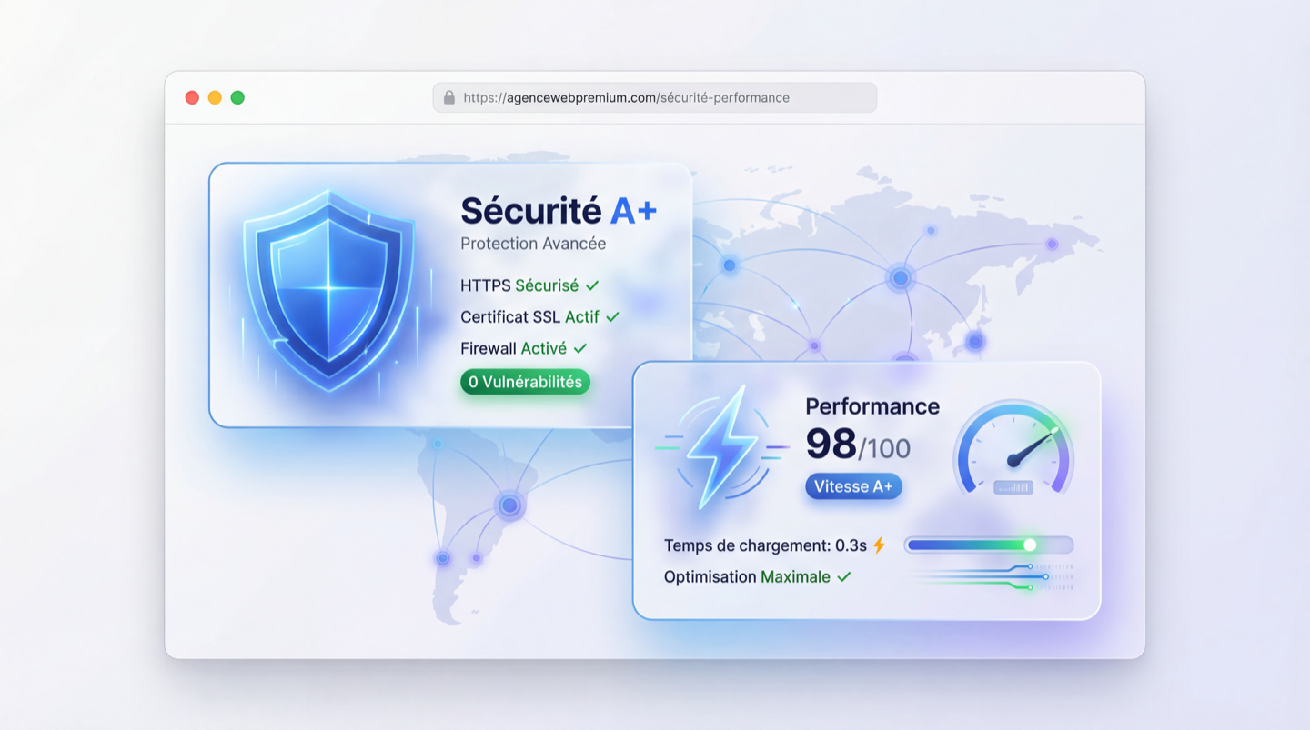 Sécurité A+ et Performance 98/100